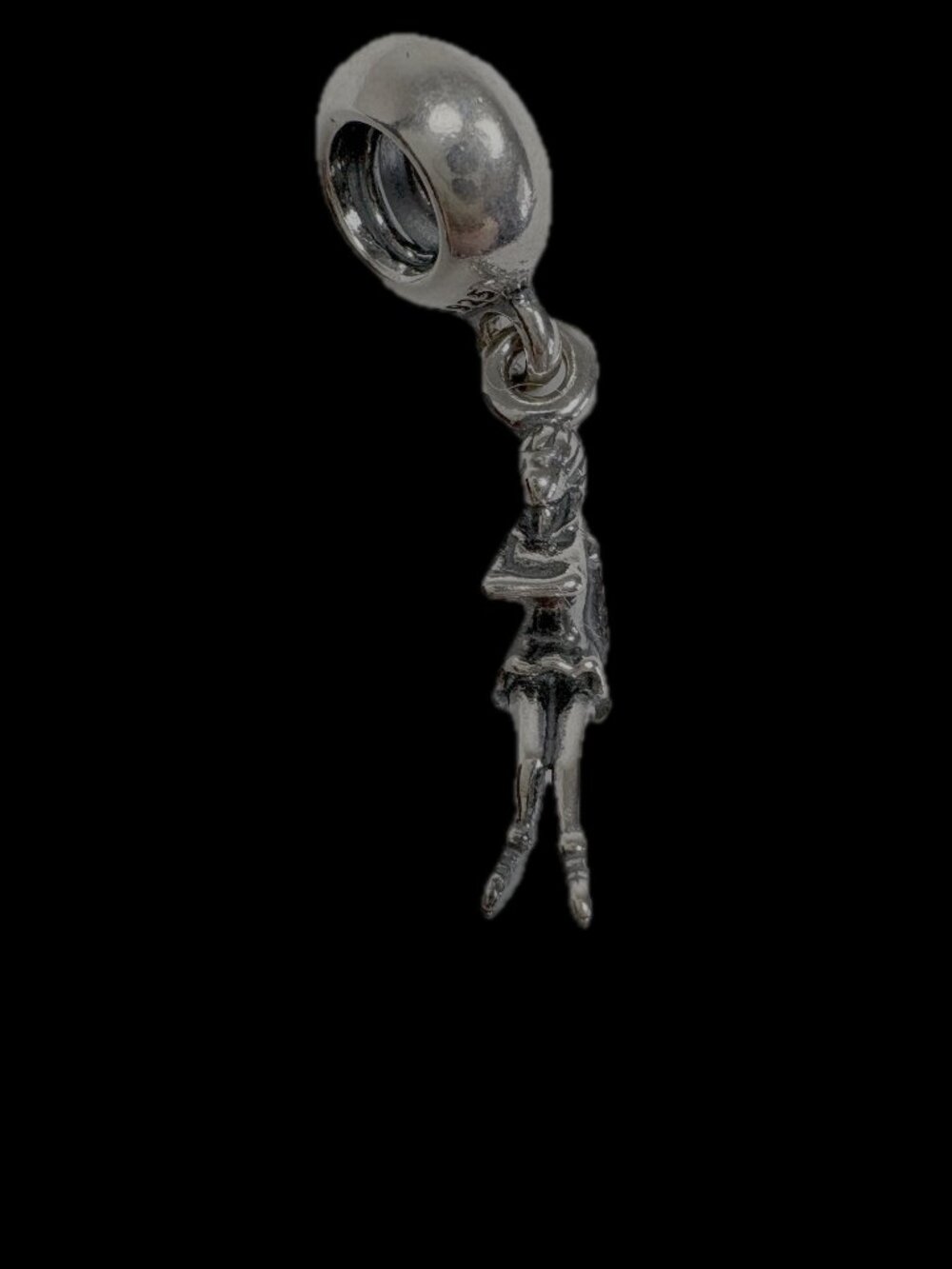 Pandora Sterling Silver Figure Skater Dangle Charm Sporty Chic Core Style